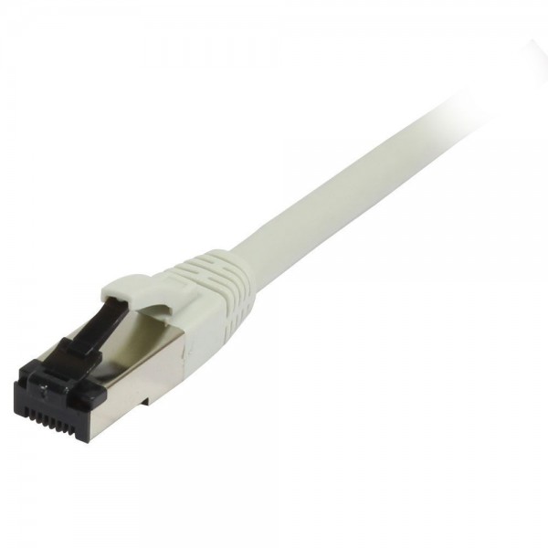 Patchkabel RJ45, CAT8.1 2000Mhz, 0.5m, grau, S-STP(S/FTP), TPE/LSZH(SuperFlex), AWG26, Synergy 21