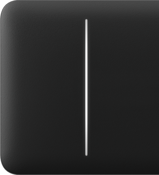 Ajax Homeautomation Zubehör LightSwitch SideButton (2-gang) horizontal *schwarz*