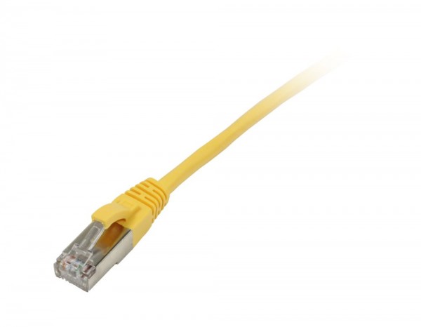 Patchkabel RJ45, CAT5e 100Mhz, 0.5m gelb, FTP(F/UTP), Synergy 21,