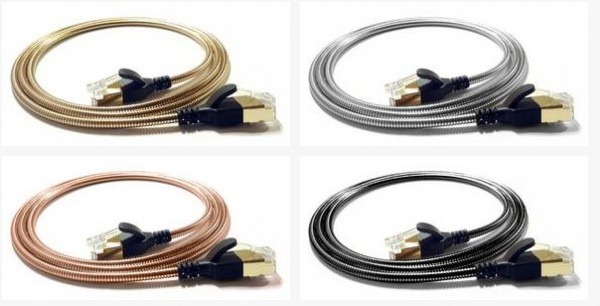 wantecWire armored, FTP CAT6a, 3,8mm, anthrazit, Länge 0,5m