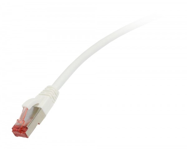 Patchkabel RJ45, CAT6 250Mhz, 15m weiss, S-STP(S/FTP), LSZH, Synergy 21,