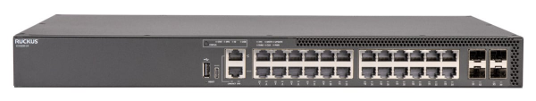 RUCKUS Networks switch full managed layer3 28 port • 24x 1 gbe • 4x sfp28 • 19" • icx8200-24