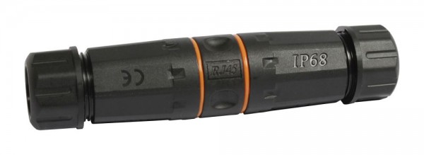 TP-TP Kupplung,RJ45 CAT6A, IP68 Outdoor, bis 3-8mm - bestehende RJ45 Stecker verwenden, Synergy21,