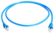 Telegärtner Patchkabel CAT6A, mini, 0.5m, Blau, 500MHz, S-STP(S/FTP), halogenfrei