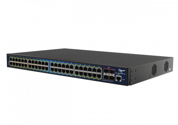 ALLNET Switch full managed Layer2+ 52 Port • 48x GbE • PoE Budget 850W • 48x PoE at • 4x SFP+ • 19" • JSON API • ALL-SG8652PMJ-10G-850W
