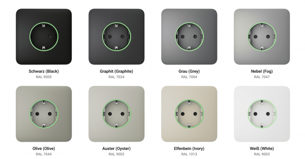 Ajax Homeautomation "OutletCore Smart" Solo Cover/Abdeckung Graphite