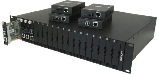 Perle Medien Konverter 10/100/1000 RJ45/SC Monomode 1310NM