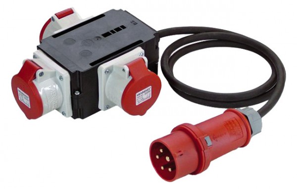 Bachmann CEE-Adapter 3xCEE 16A Buchse 1,5m CEE 16A Stecker