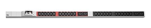 Bachmann PDU, Steckdosen, 24xDosen(C13)+ 4x(C19)+2xLS-> Zuleitung 3m, mit Stecker CEE 32A blau, ALU,