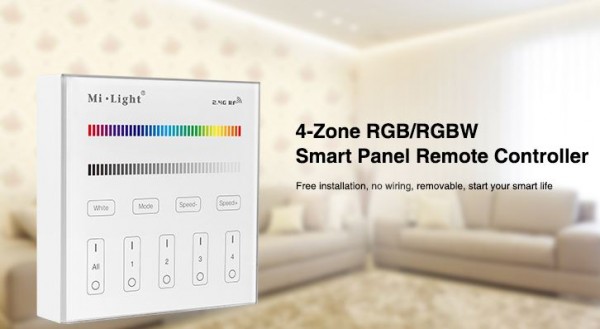 MiBoxer B3 LED Fernbedienung Smart Panel RGB/RGB-W 4 Zonen