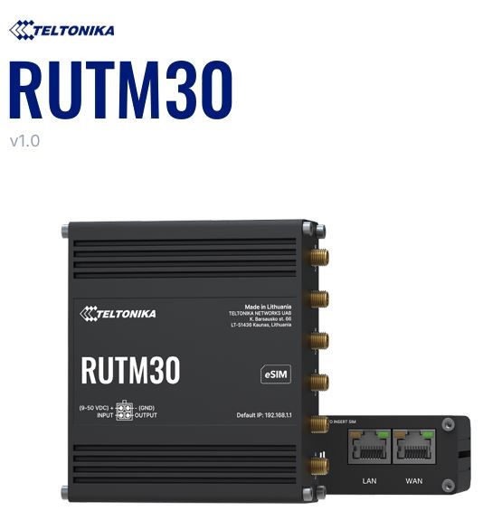 Teltonika · Router · RUTM30 · Kompakter 5G Router