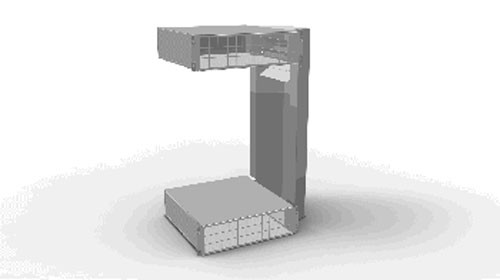 Knürr(Vertiv) SmartAisle?,zbh. SwitchTube 19&quot; Core 460 mm, 12-21HE, für Kühlung des Switche aus dem Kaltgang, Lichtgrau,