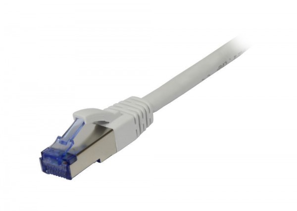 Patchkabel RJ45, CAT6A 500Mhz, 20m, weiss, S-STP(S/FTP), AWG26, LSZH, Synergy 21