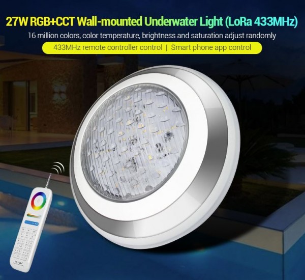 MiBoxer UW02 LED LoRa (433MHZ) Poolleuchte 27W RGB-WW (RGB-CCT)