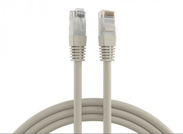 Patchkabel RJ45, CAT6 250Mhz, 15m grau, UTP(U/UTP); PVC, CCA,