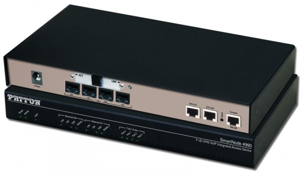 Patton SmartNode 4991, 4 PRI, Fiber SFP, 96 Channels, FR