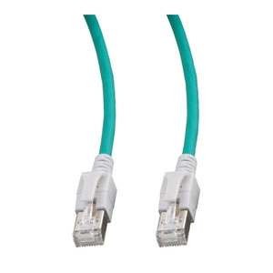 Patchkabel RJ45, CAT6A 500Mhz, 1.5m, grün; S-STP(S/FTP); VC LED in den Steckern!,