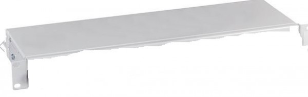 LWL-Patchpanel, ohne Blende, 19"/1HE, Einbau, ohne Kupplungen, nicht ausziehbar, grau,