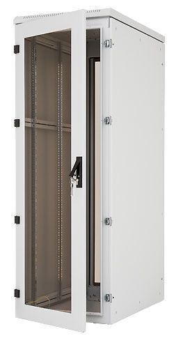 Triton 19"Schrank 27HE, B600/T 600, Lichtgrau, IP54, Dreipunktschließung,