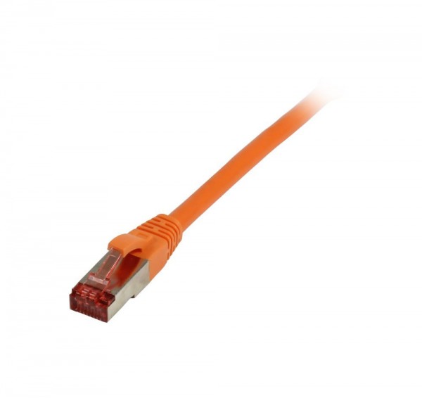 Patchkabel RJ45, CAT6 250Mhz, 0.25m orange, S-STP(S/FTP), TPE/LSZH(Superflex), Synergy 21,