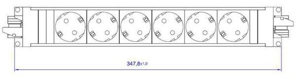Bachmann STEP BASE, Steckdose, 6xDosen(CEE7)->2x(GST18),
