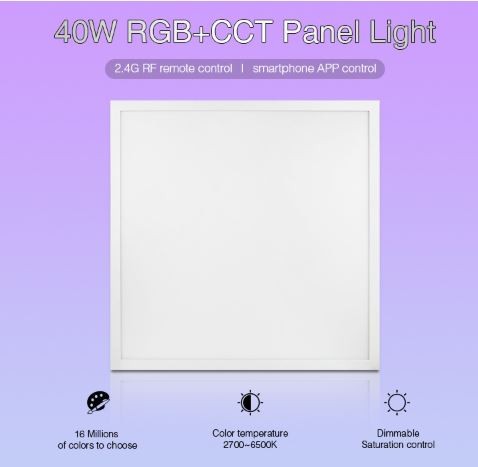 MiBoxer FUTL01 LED Panel 600*600 40W RGB-WW (RGB-CCT)