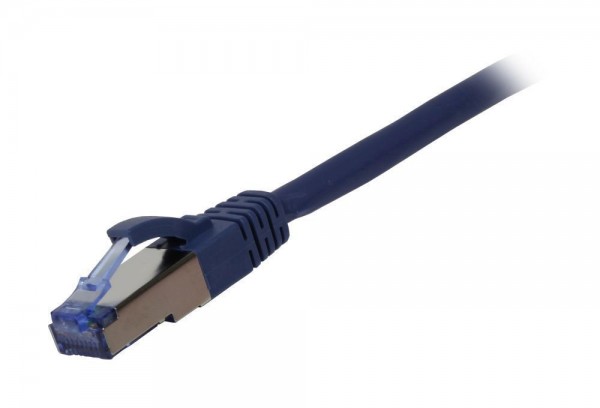 Patchkabel RJ45, CAT6A 500Mhz, 10m, blau, S-STP(S/FTP), AWG26, LSZH, Synergy 21