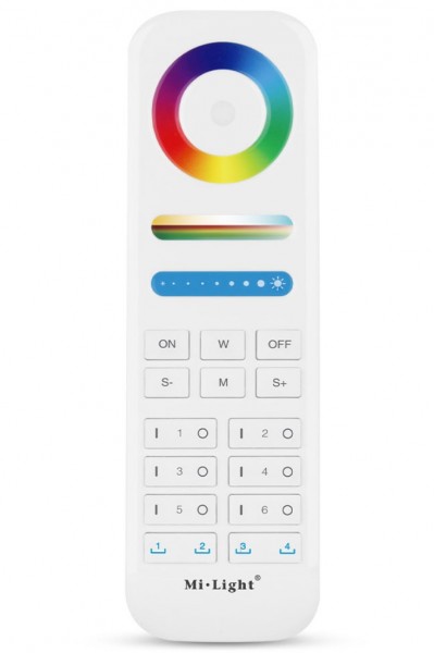 MiBoxer FUT089S LED Fernbedienung RGB-WW (RGB-CCT) 6 Zonen + 2 Szenen