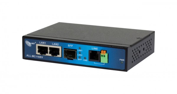 ALLNET ISP Bridge Modem VDSL2 mit Vectoring/Point-to-Point Slave-Modem &quot;unmanaged &quot;ALL-MC116SV-VDSL2&quot;