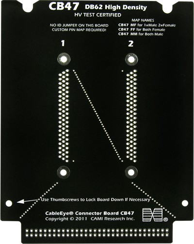 CableEye 777 / CB47 Interface-Platine (Dual DB62HD, HV-Rated)