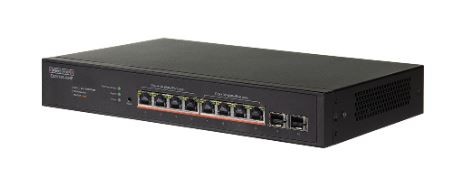 Edgecore Switch L2 Lite 8x GE + 2G SFP, PoE++ 250W, ECS1100-10HP