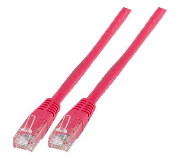 Patchkabel RJ45, CAT6 250Mhz, 10m magenta, UTP(U/UTP);