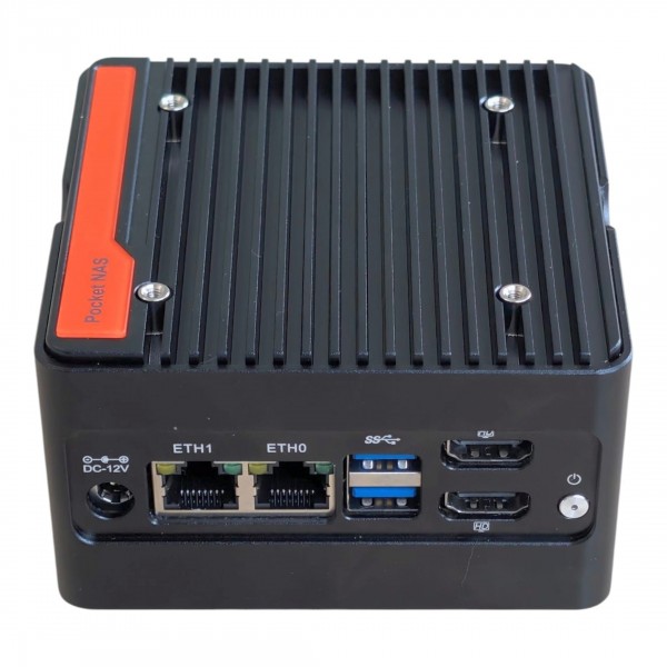 ALLNET Mini PC NAS-N355, 16GB Ram, 256GB SSD, 2x USB 3.2, 2xHD out, 4x M.2 NVME