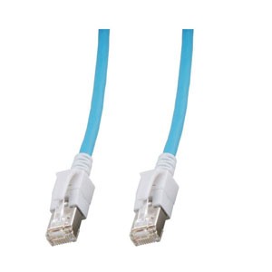 Patchkabel RJ45, CAT6A 500Mhz, 3m, blau, S-STP(S/FTP),VC LED in den Steckern!