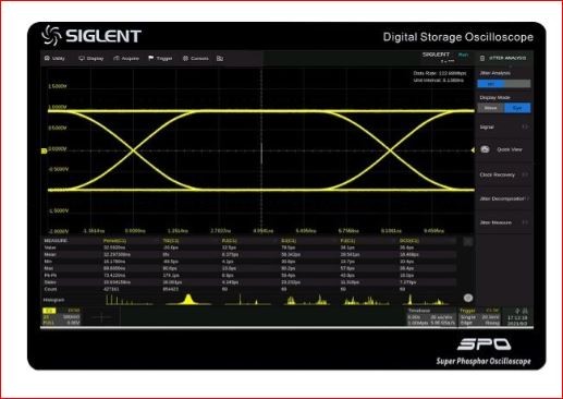 Siglent SDS6000L-EJ ist eine Freischaltlizenz für die Augendiagramm- und Jitteranalyse-Software