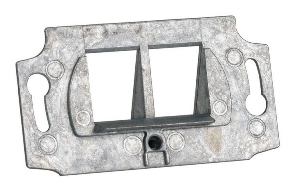 Keystone, Modulträger, UP Dosen für 2xTP-Modul; designfähig TAE, *ohne Module und Zentralplatte*