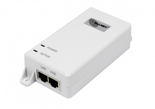 ALLNET PoE Injektor Gigabit PoE &amp; PoE+ (15,4W/30W) / Kunststoffgehäuse / &quot;ALL0488v6&quot;