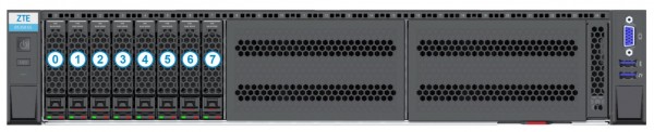 ZTE Server | R5350 G5 high performance 8SFF - 2HE Rack Server Barebone 8x 2.5&quot; Laufwerkseinschübe