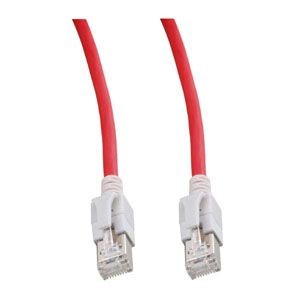 Patchkabel RJ45, VC LED, CAT6A 500Mhz,10m, rot, LED in den Steckern!