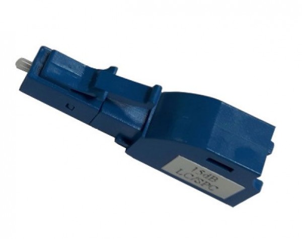 LWL-Dämpfungsglied LC/SPC 9dB, Return Loss 45dB, SM, 9um, Kunststoff