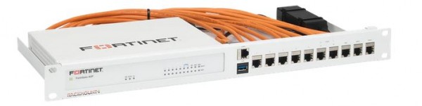 Rackmount.IT, Rack Mount Kit for Fortinet, FortiGate FG-60+61E/FWF-60+61E/FG-60+61F/FWF-60+61F/FG-70+71F/FG-70+71G/FWF-70+71G/FDC-100G, shielded/FTP
