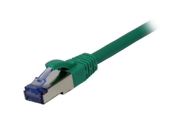 Patchkabel RJ45, CAT6A 500Mhz, 50m, grün, S-STP(S/FTP), AWG26, LSZH, Synergy 21