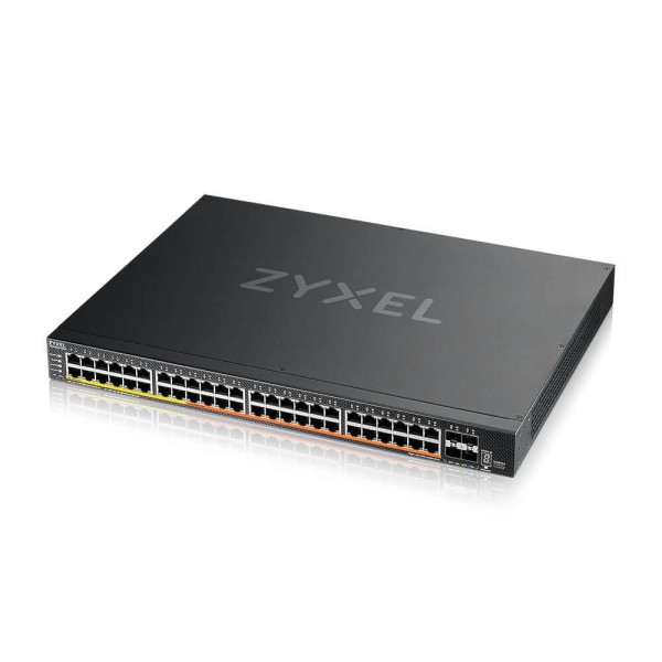 Zyxel Switch full managed Layer3 28 Port • 24x 2.5 GbE • PoE Budget 700/1440 Watt • 4x 10 Gb SFP+ Combo • 19" • NebulaFlex Pro • XMG2230-28HP
