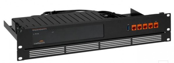 Rackmount.IT, Rack Mount Kit for Cradlepoint E100 4G router, UTP(ungeschirmte) Kupplung/Patchkabel, 1,3/2U,