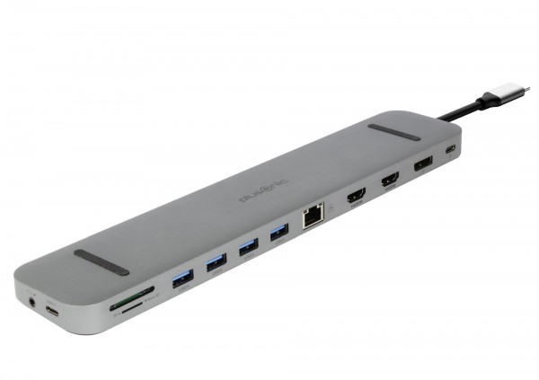 Plusonic USB-C Docking Adapter/Hub 9in1 with HDMI/DP/LAN/USB