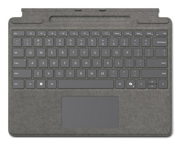 MS Surface Pro Zubehör Type Cover mit Pen Ablage *platinum* - Spanisch