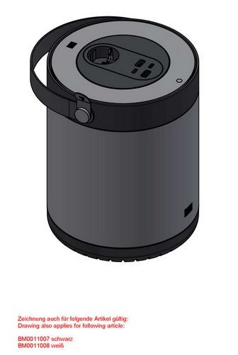 Bachmann MOV:E 1xCEE7/3 2xUSB A/C schwarz m. Adapter