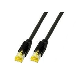 Patchkabel RJ45, CAT6A 500Mhz, 7.5m, schwarz, S-STP(S/FTP), PUR(Industrie), AWG26, mit CAT7 Rohkabel,