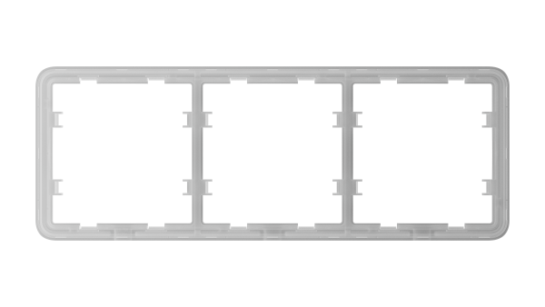 Ajax Homeautomation LightSwitch / Outlet Frame (3 seats) horizontal