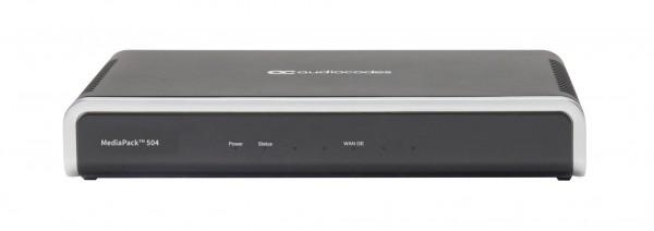 Audiocodes MediaPack 502 analog VoIP gateway with 2 FXS Voice Interfaces with software upgradable option to 4 FXS, redirect service ed